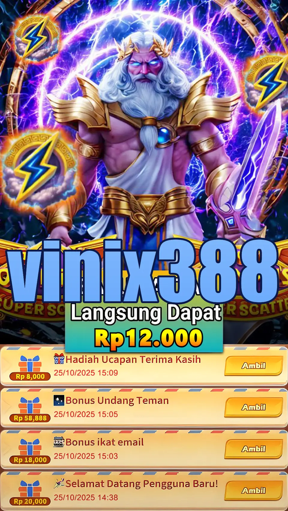 vinix388 Tangkapan Layar Resmi APK